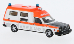 BOS BOS87718 - H0 - Volvo 265 Ambulans Schweden - weiss/rot